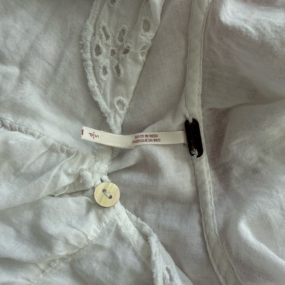 Free People White Elle Cutwork Top - Picture 3 of 3